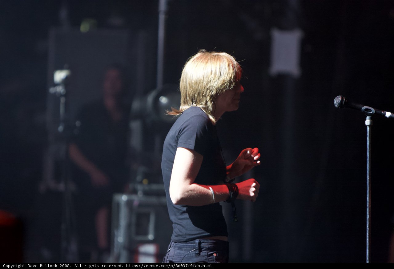 Blonde Singer Performs on Stage at Coachella
