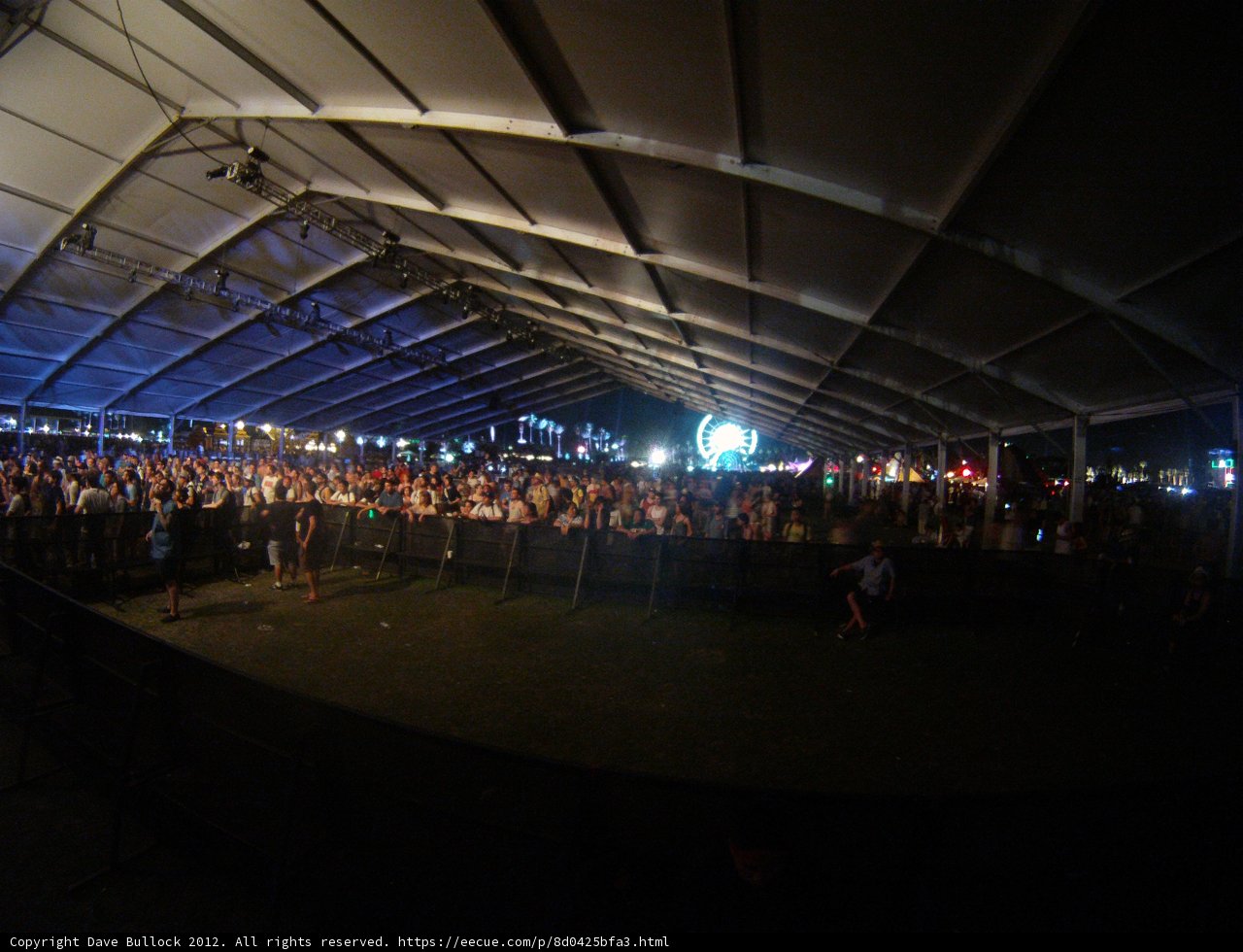Nighttime Concert Crowd