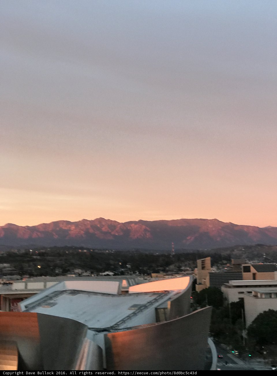 Urban Sunset Over Los Angeles