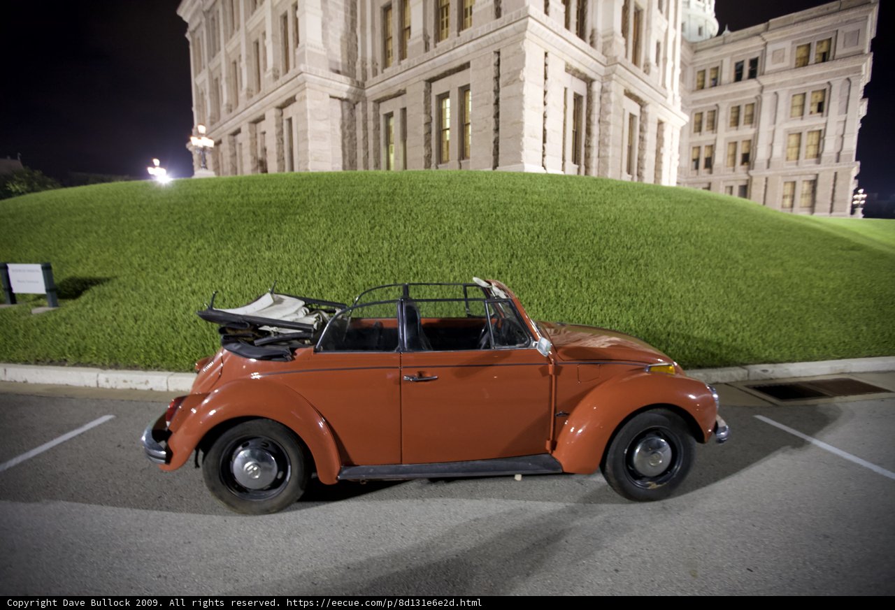 Vintage Car at Night