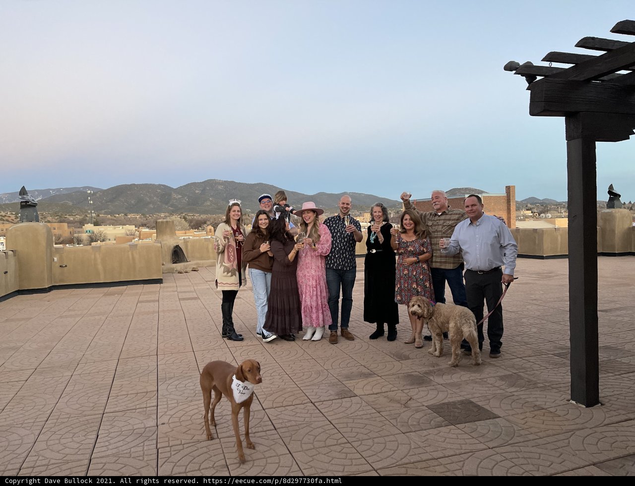 Group Photo on a Santa Fe Patio