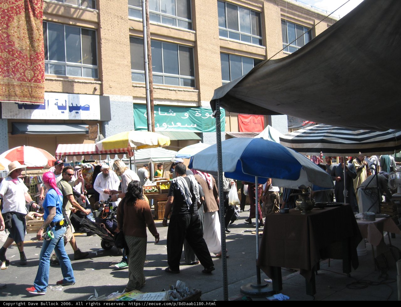 Busy Market Scene