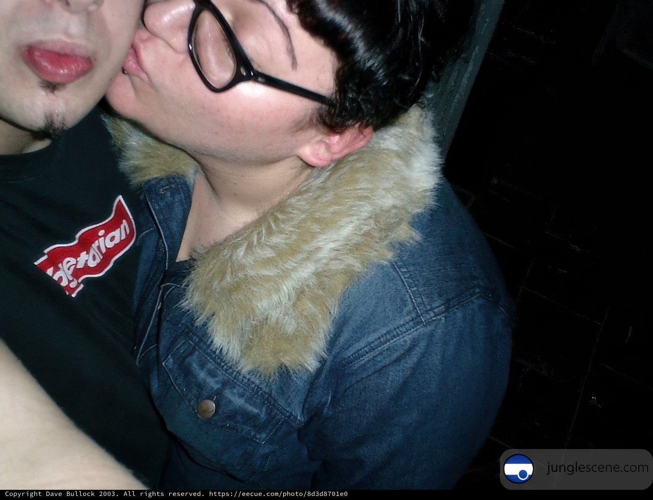 Romantic Kiss in Winter