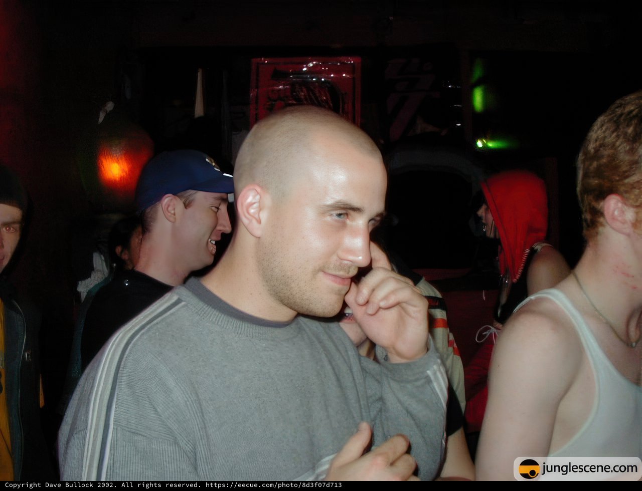 Danny J in Grey Shirt at Nightclub