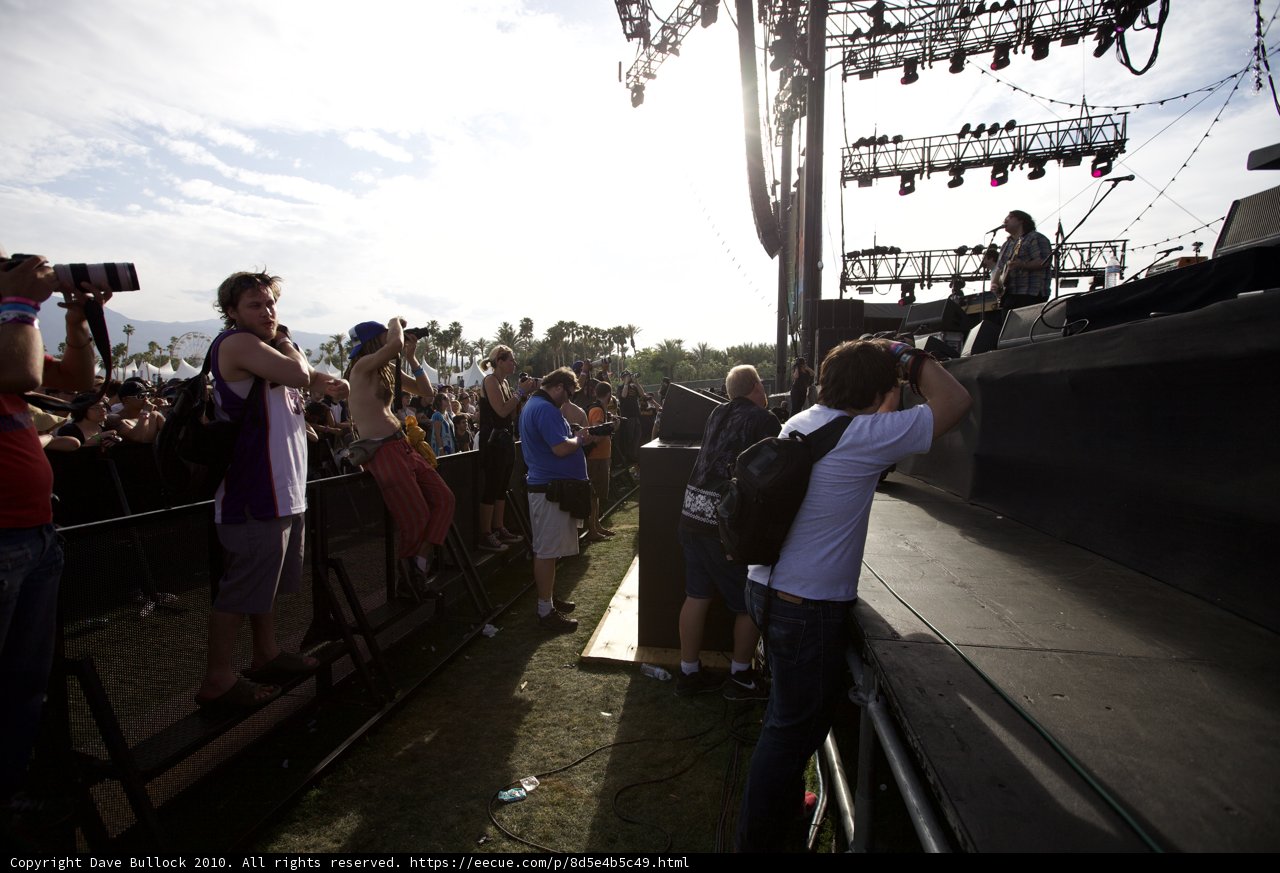 Coachella Sunday Crowds Watch Musical Performance