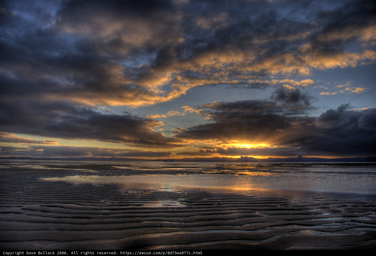 Fiery Ocean Sunset