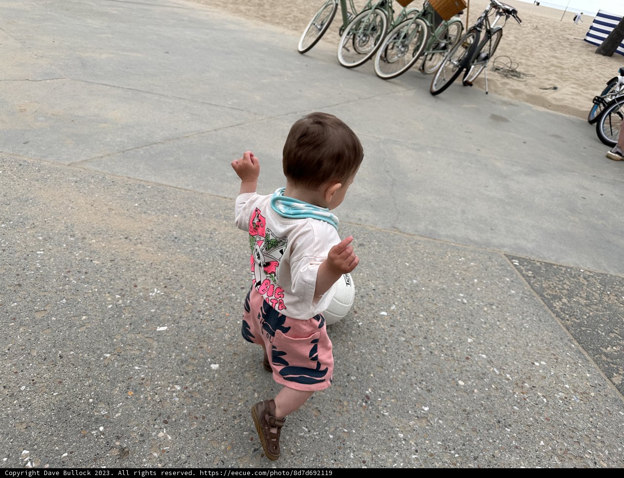 Fun in the Sun: Little Soccer Star at Santa Monica Beach