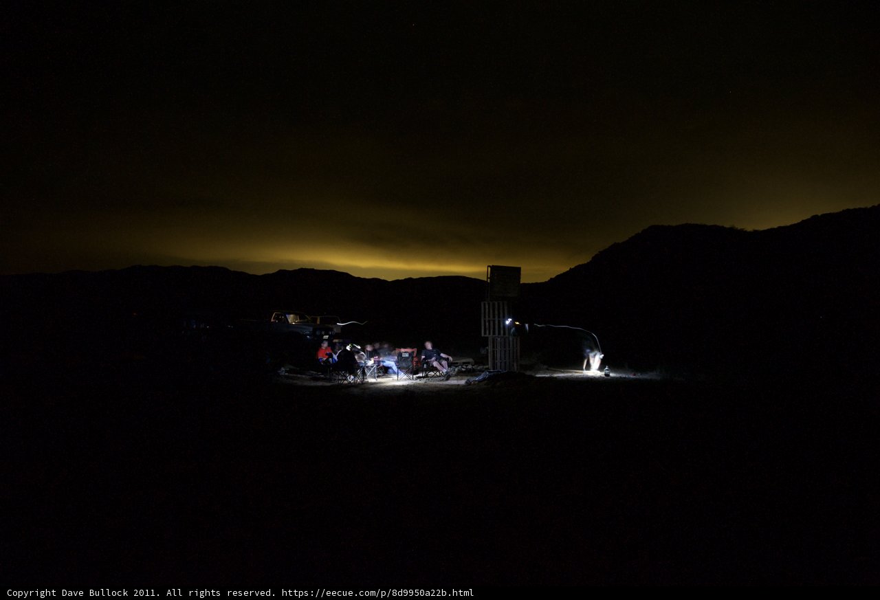 Nighttime Gathering by the Fire