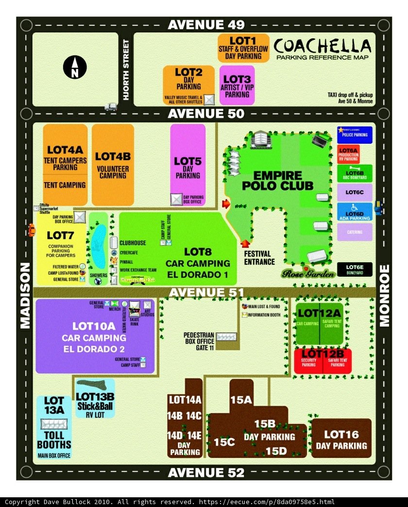 Coachella Concert Venue Map