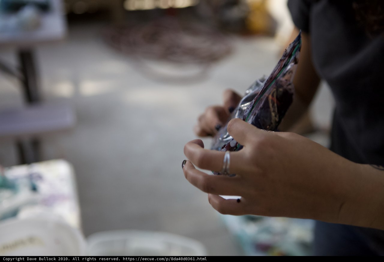 Sparkling Gem on Her Finger