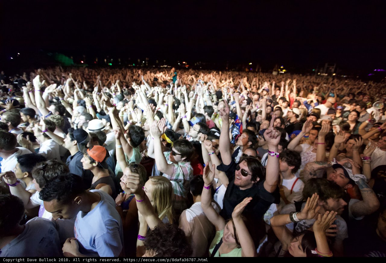 Hands Up in the Night Sky