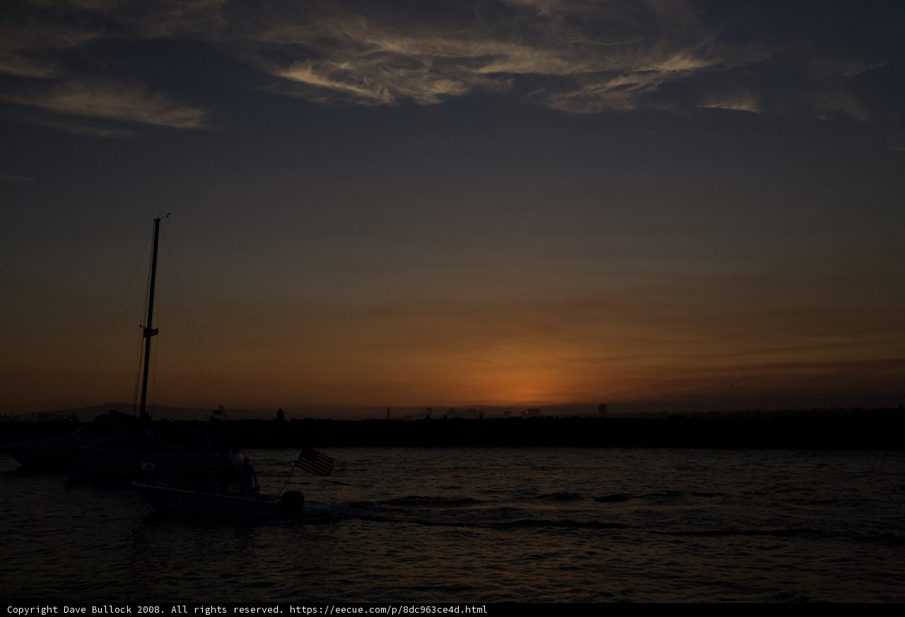 Sunset Sailboat