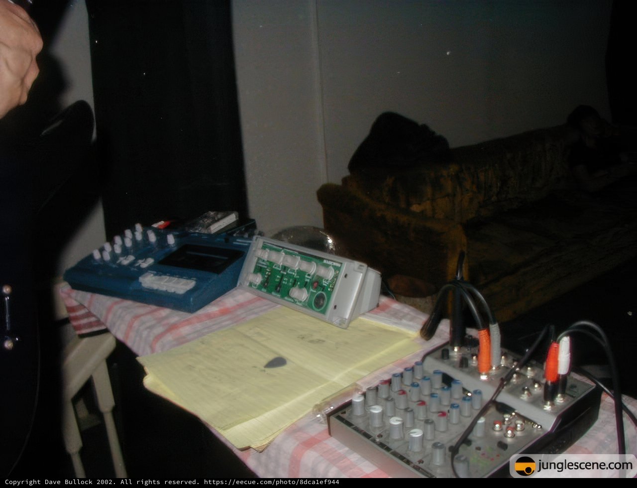 Electronics on Living Room Table