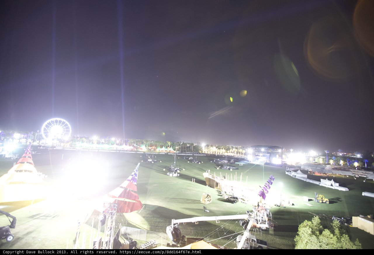 Carnival Lights and Night Sky