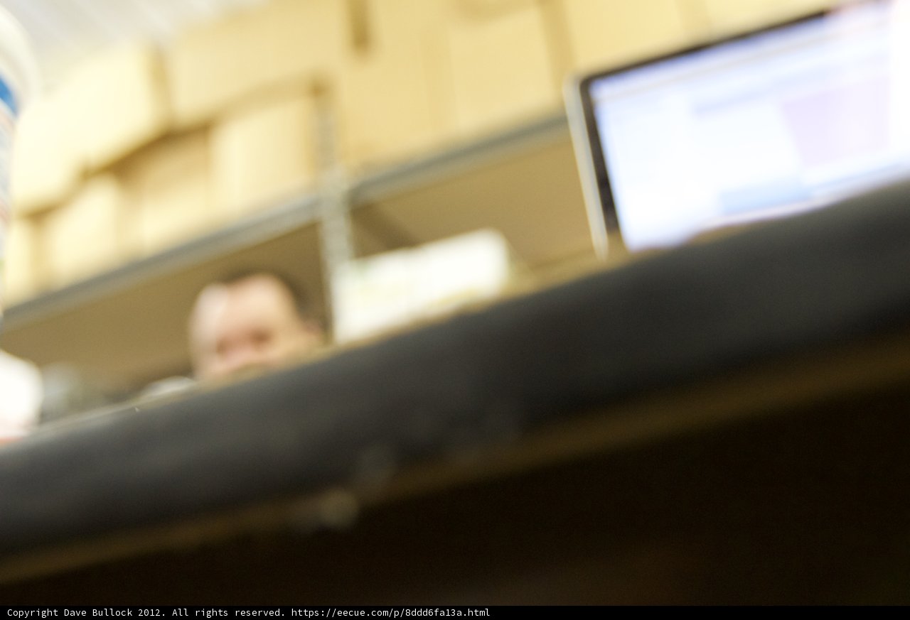 Blurry day at the office