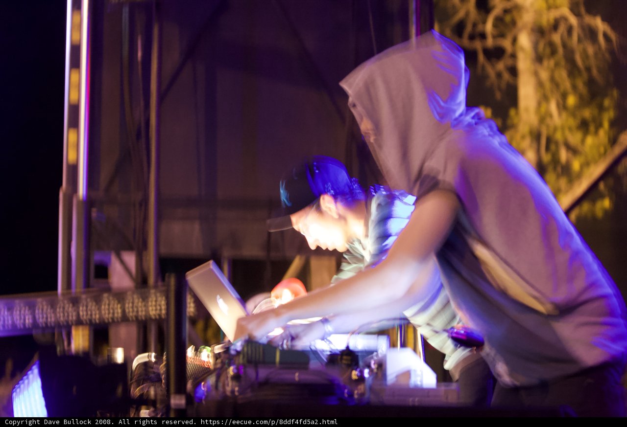 Hoodie-Hooded Deejay at Concert