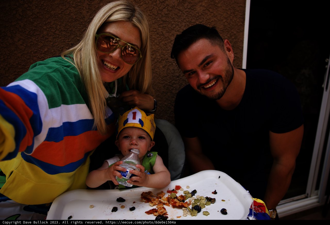 A Family Moment at Wesley's First Birthday Party