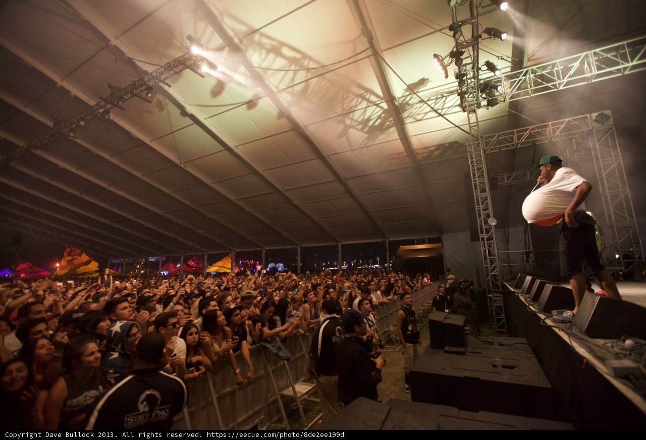 Man with a Ball on Stage
