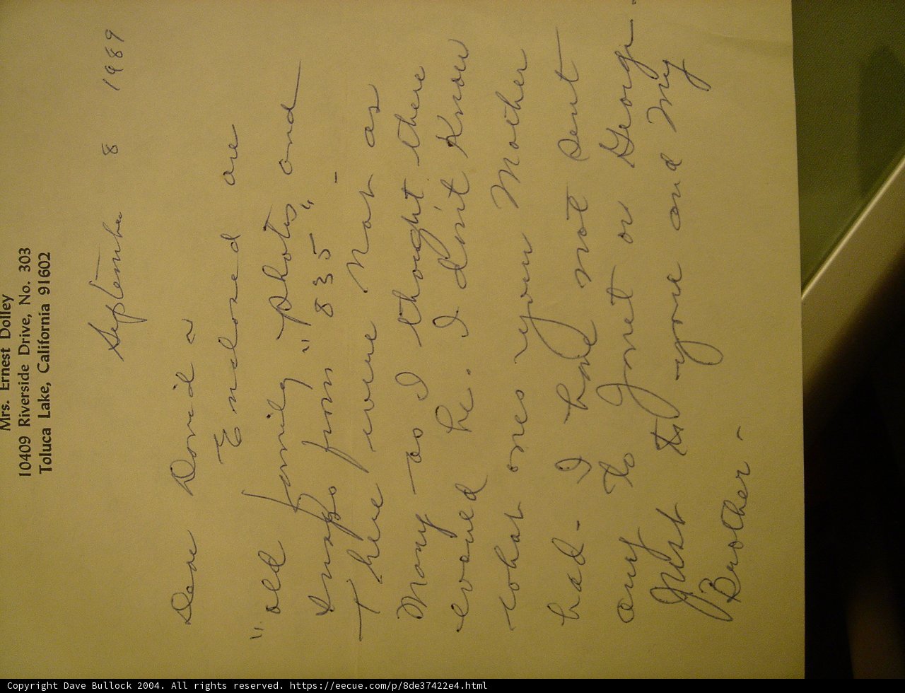 A Love Letter in Handwriting
