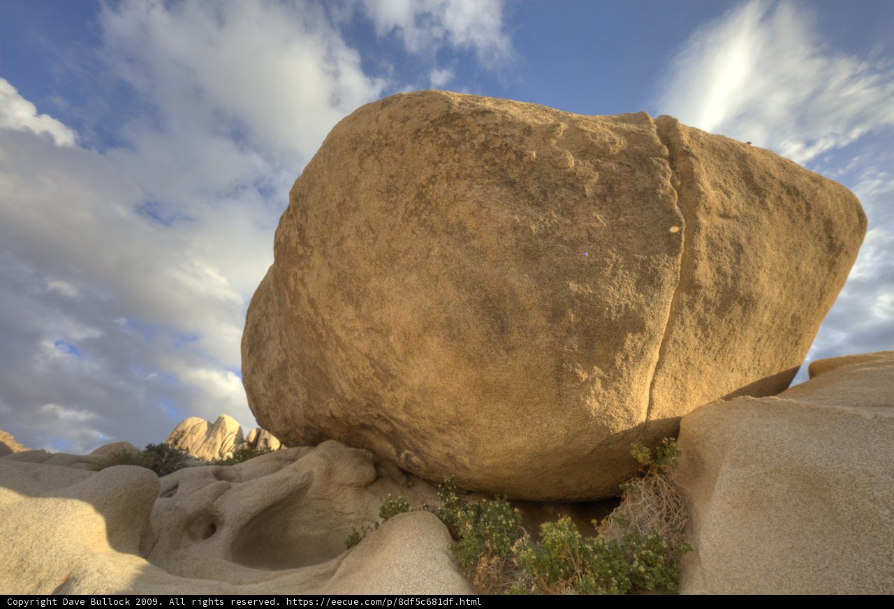 Majestic rock atop the hill