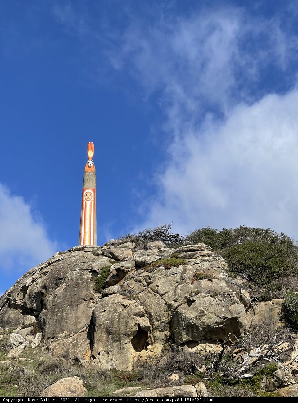 Towering Rock Structure in California