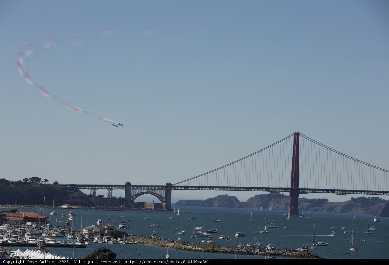 Soaring High: A Scenic Snapshot from Fleet Week Air Show 2023
