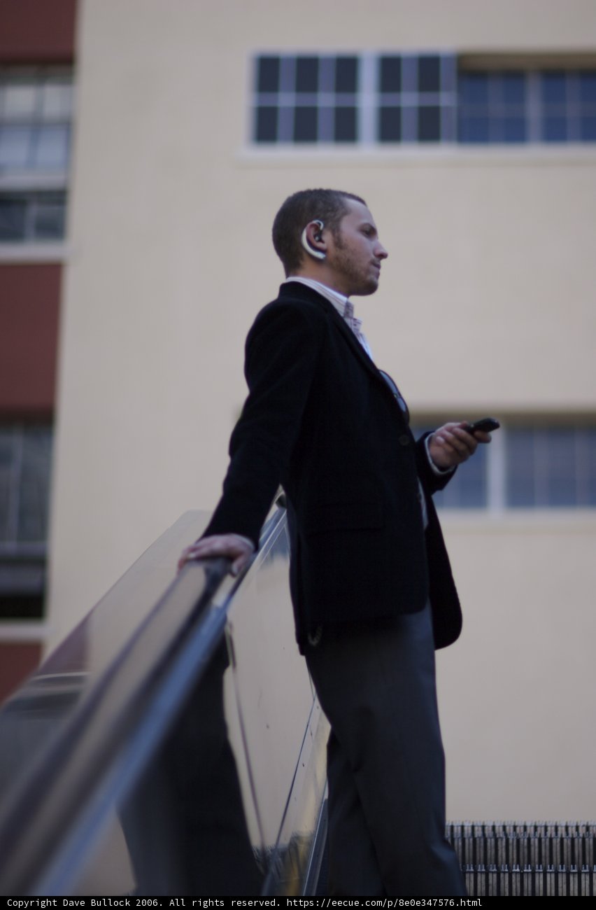 The Businessman at the Stairwell