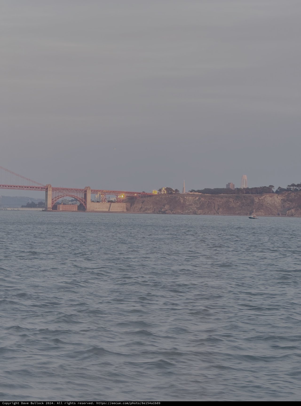 Golden Gate Bridge in Misty Weather