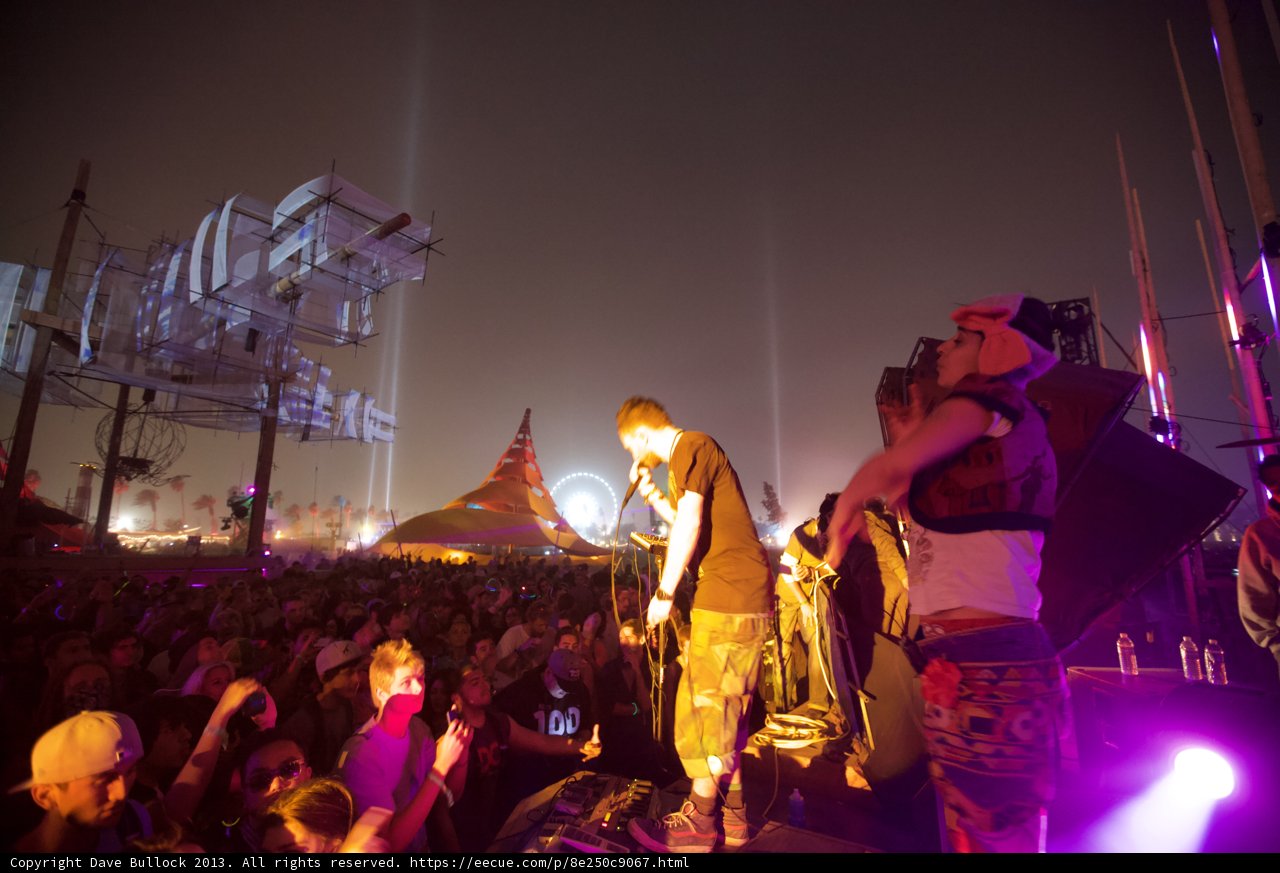 Nighttime Crowd at Coachella
