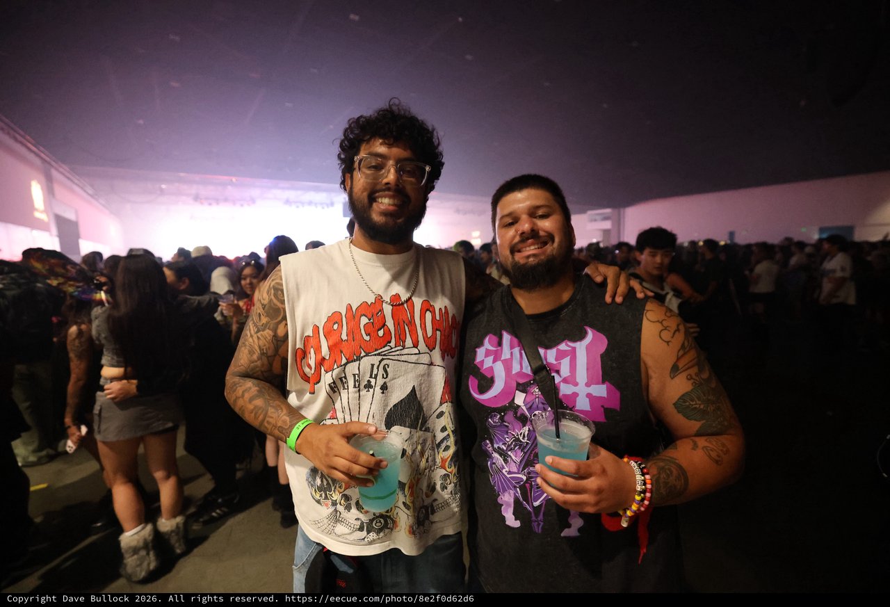 Two Friends Celebrate at Wobbleland Music Festival