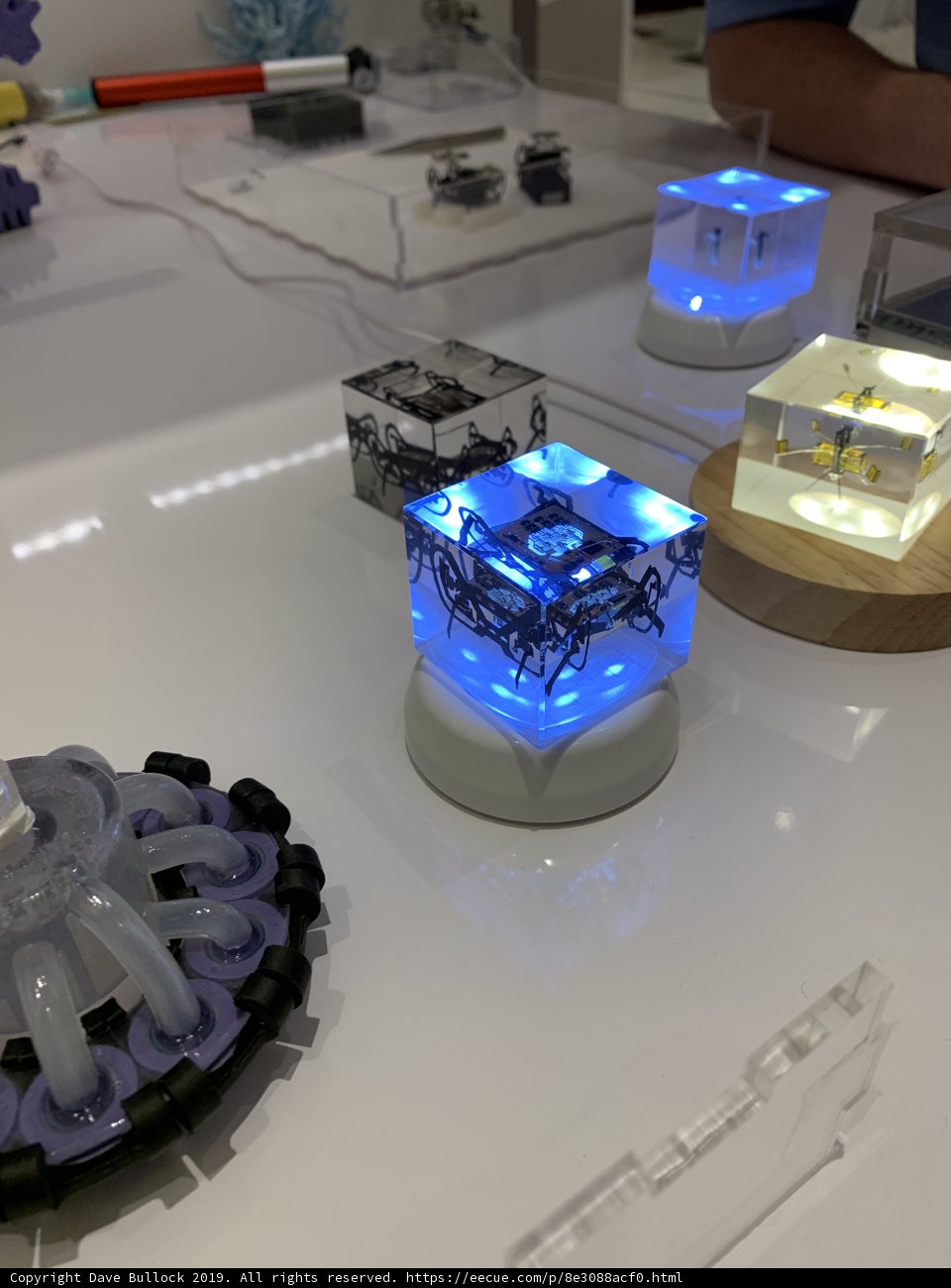 Electronic Devices on Crystal Table