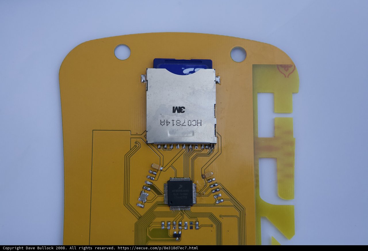 Close-up of DefCon 2008 Badge's Electronic Chip