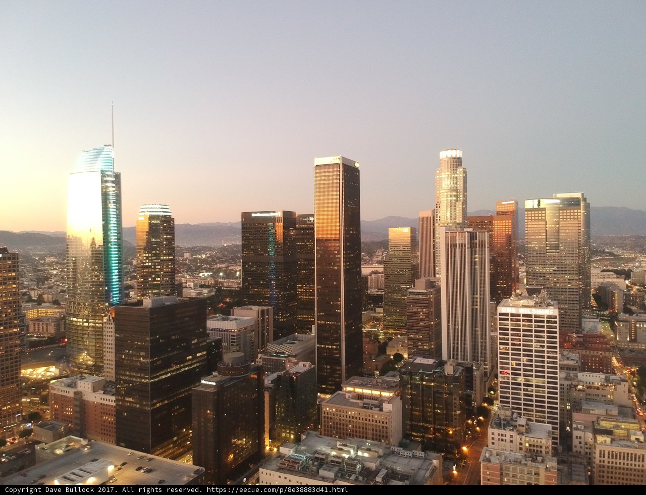 Cityscape from the Top of a Skyscraper