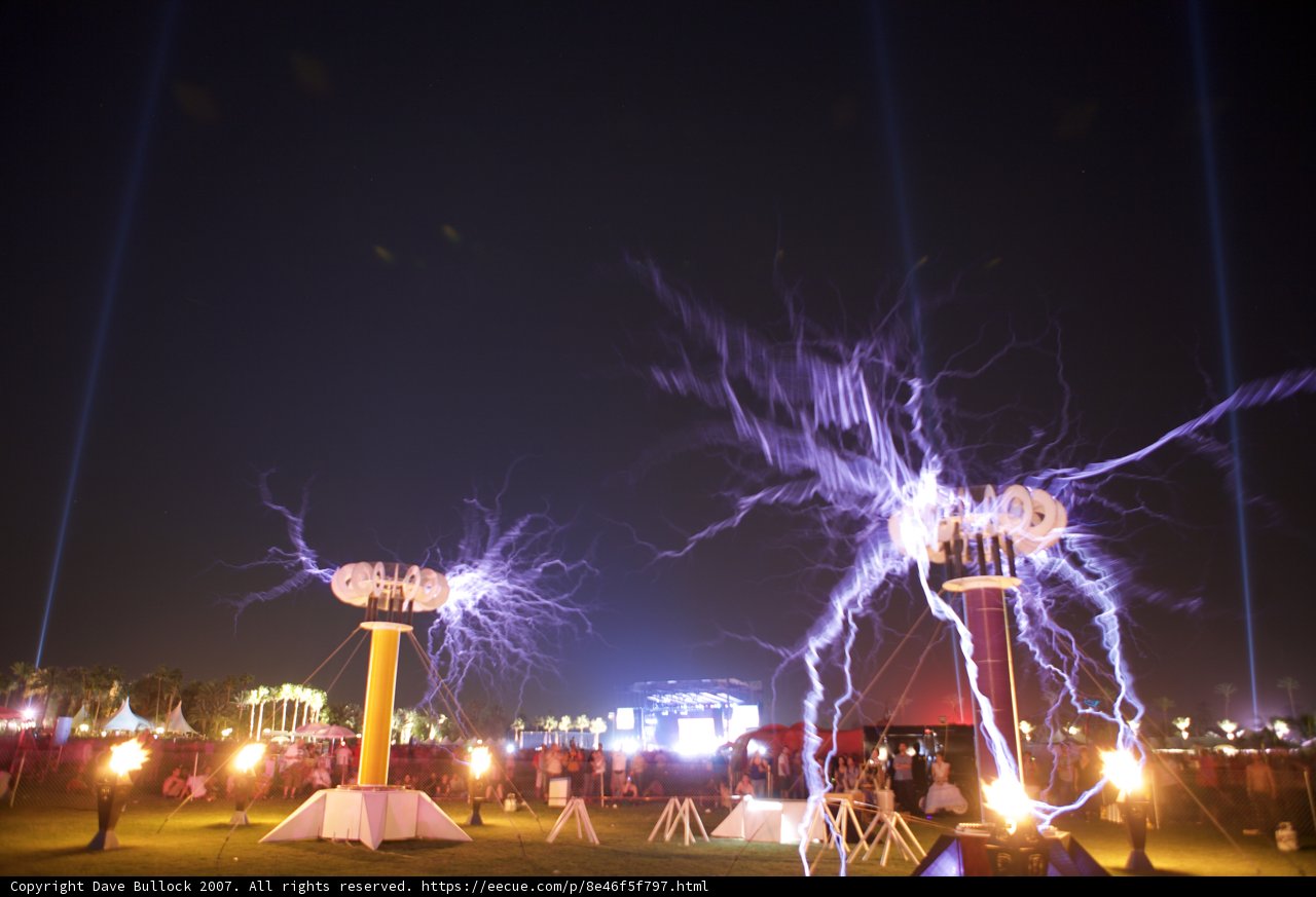 Sparkling Electric Night Sky