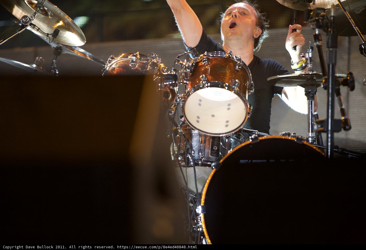 Lars Ulrich on the Drums at Big Four Festival