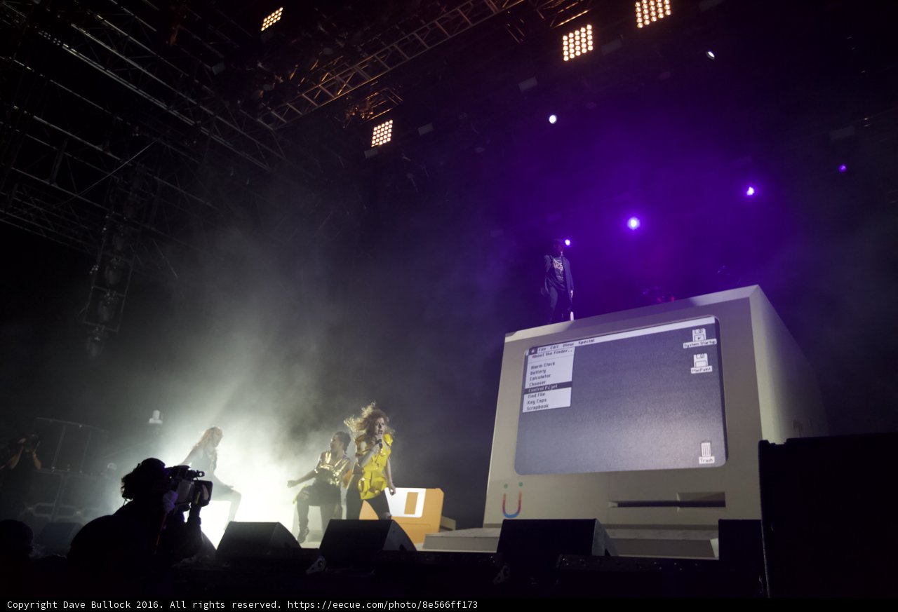 Crowd enraptured by electrifying rock performance