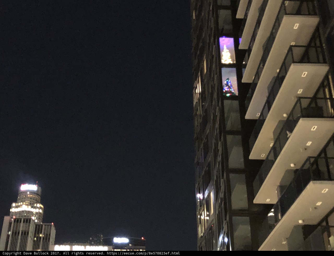Illuminated Metropolis Office Building