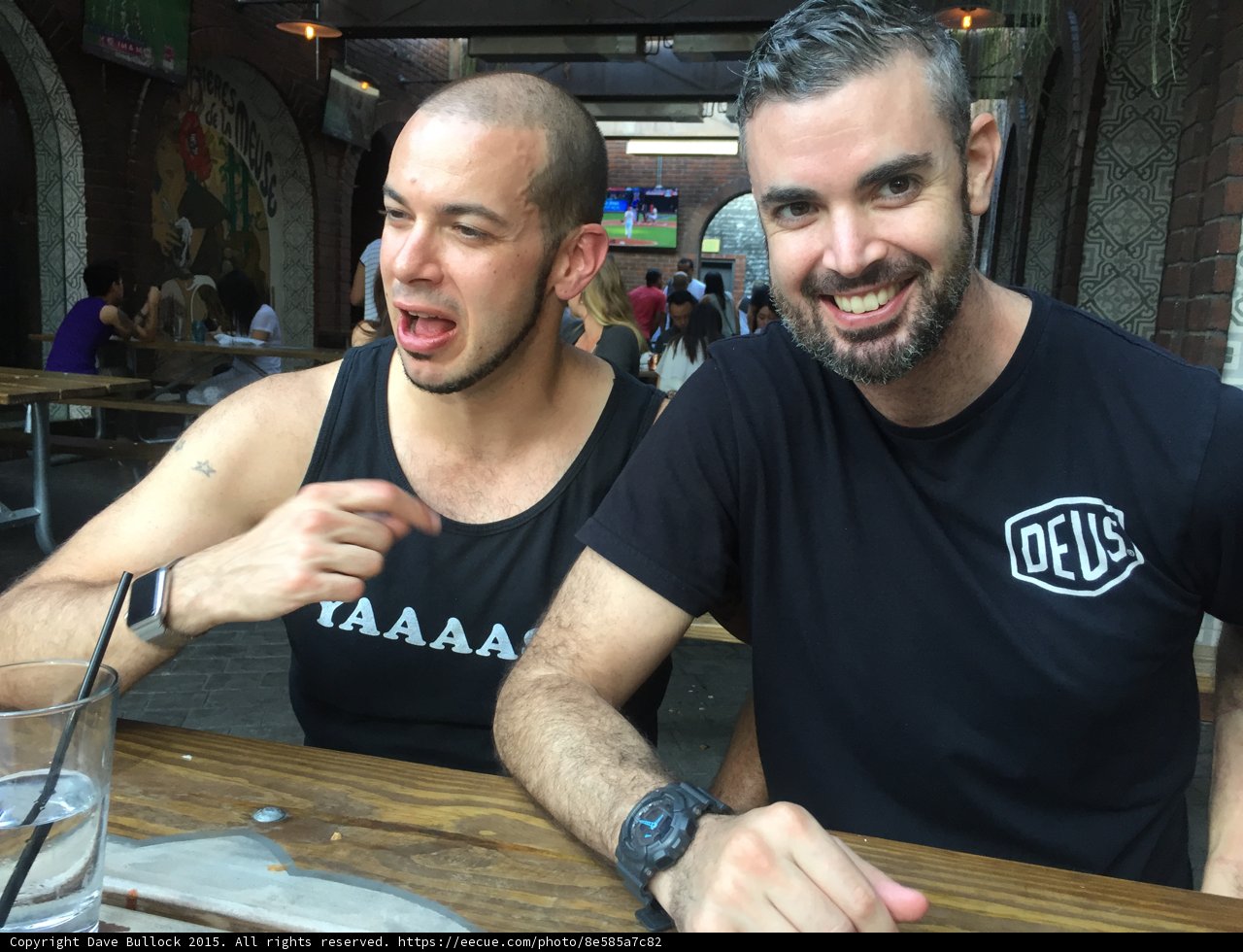 Two Friends Catching Up Over Beers