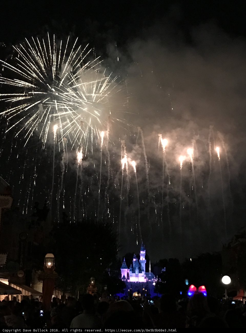 Spectacular Disneyland Fireworks Display