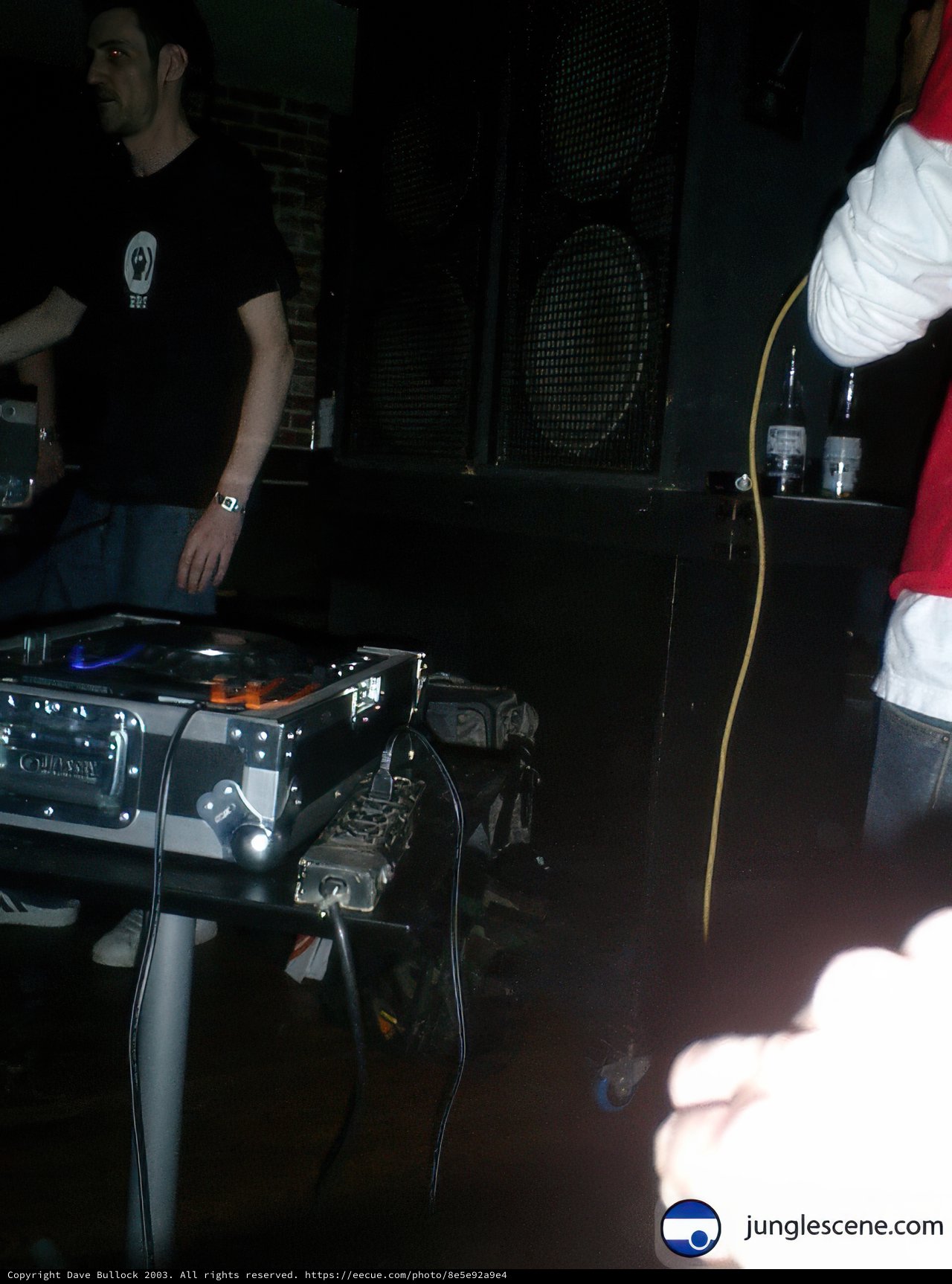DJ pumps up the party