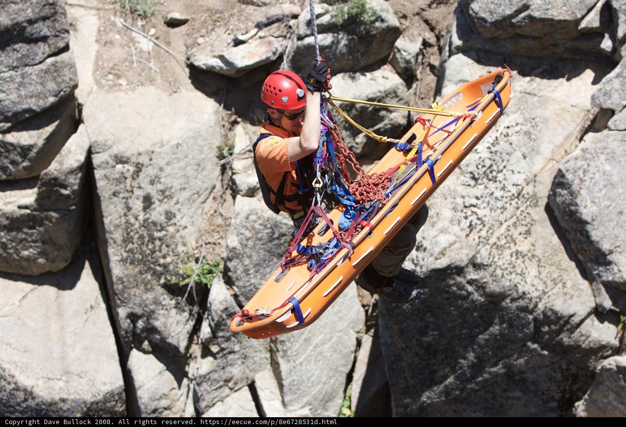 Highlining with a Raft