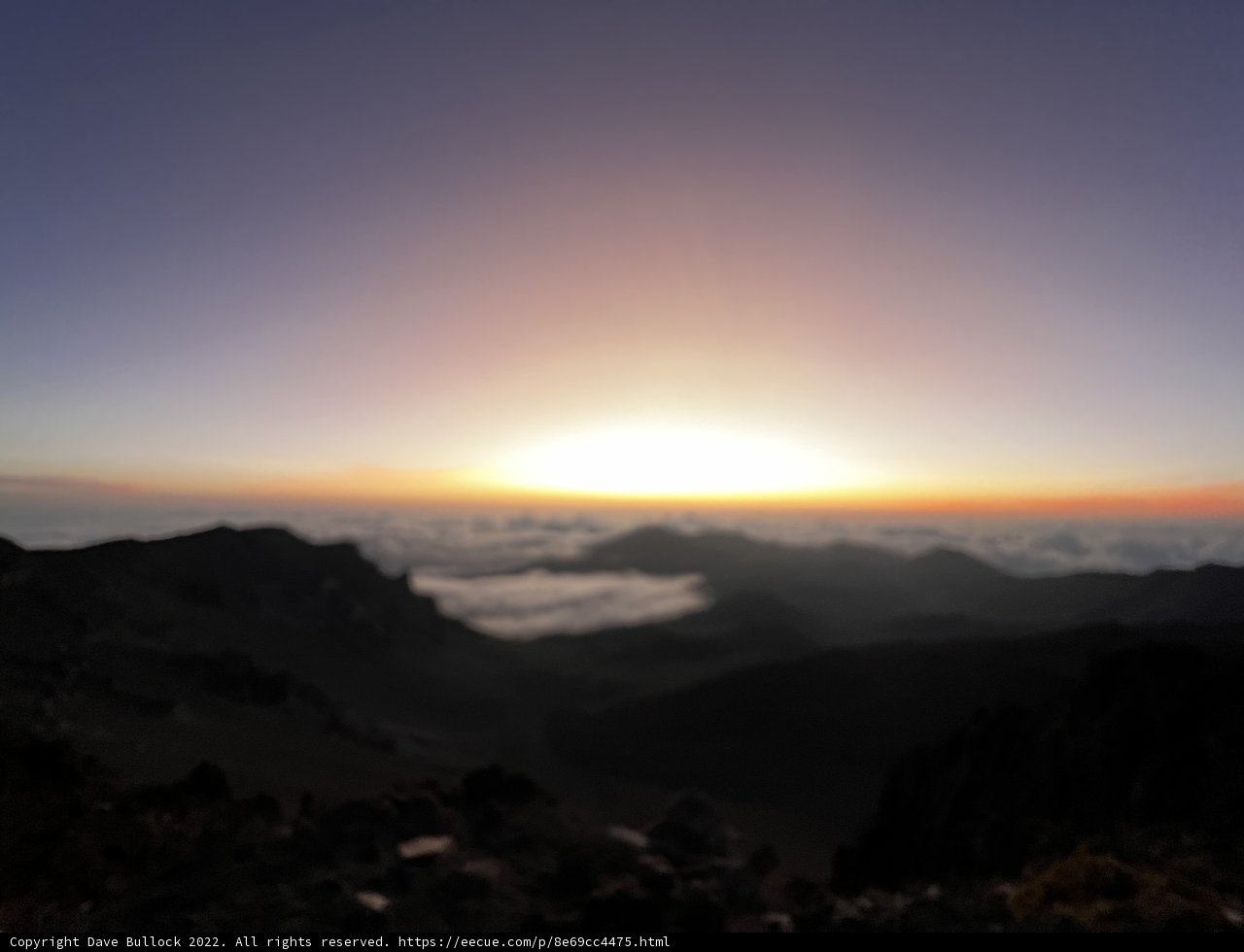 Majestic Sunrise over Haleakalā Mountains