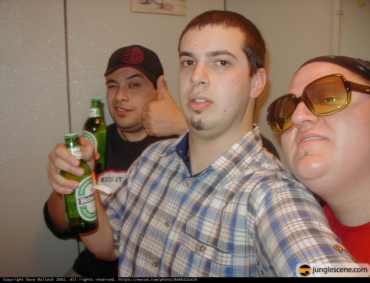Three Men Cheers to Beers