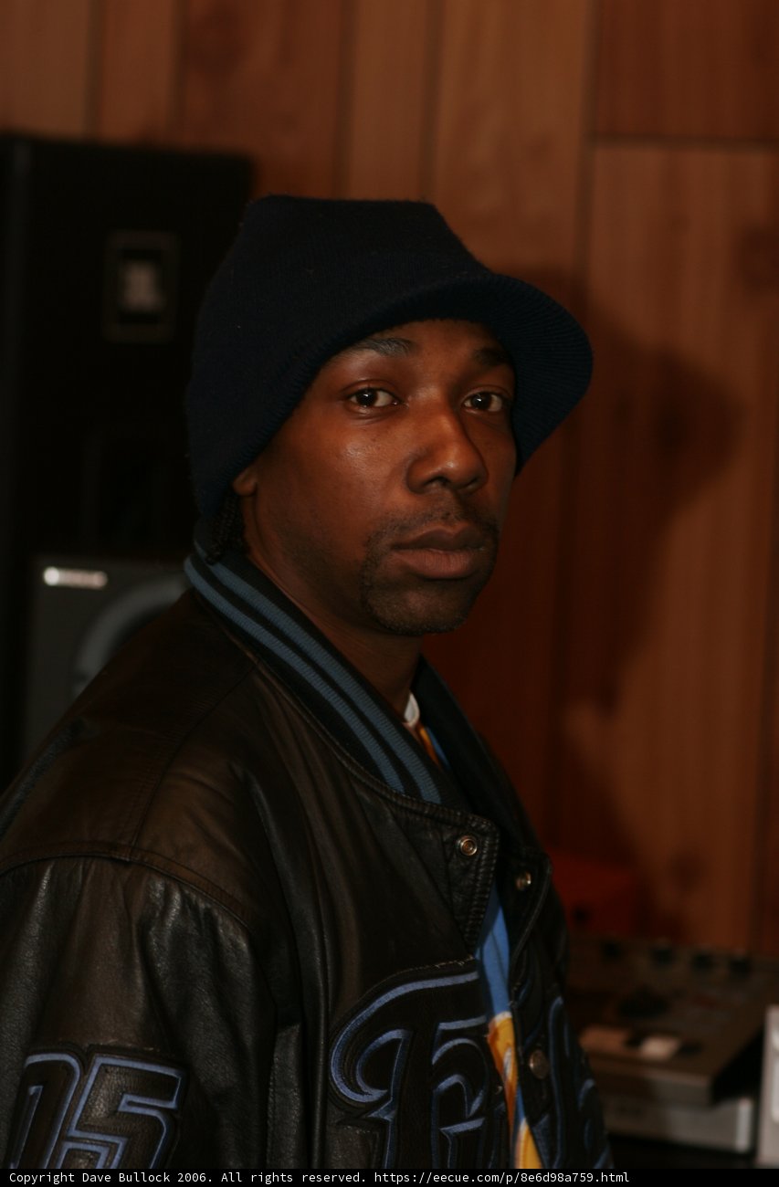 MC Eiht in his signature jacket