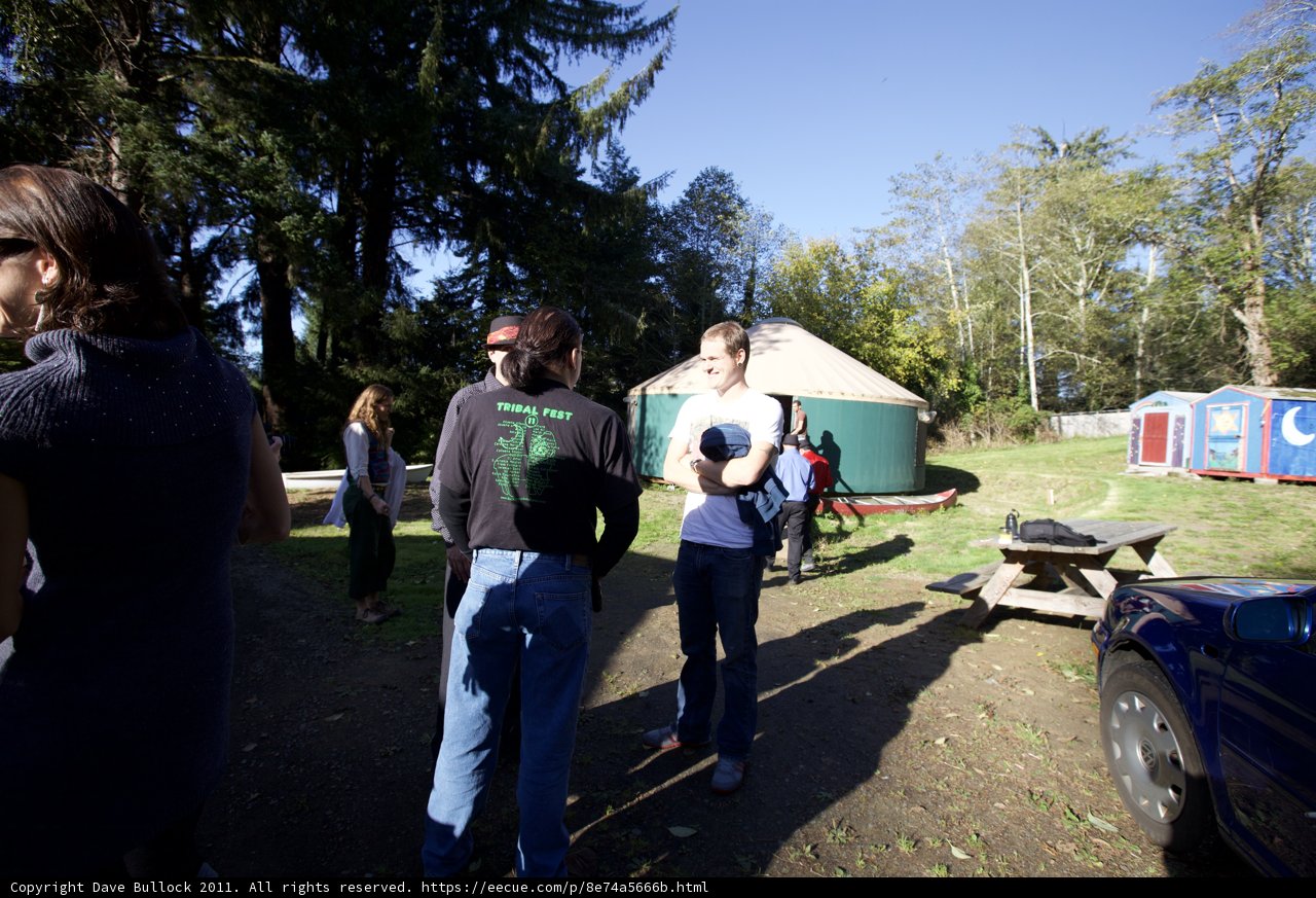 Gathering Around a Traditional Yurt