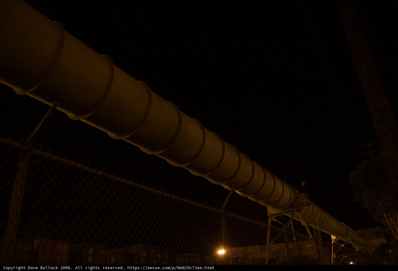Towering Pipeline Fence
