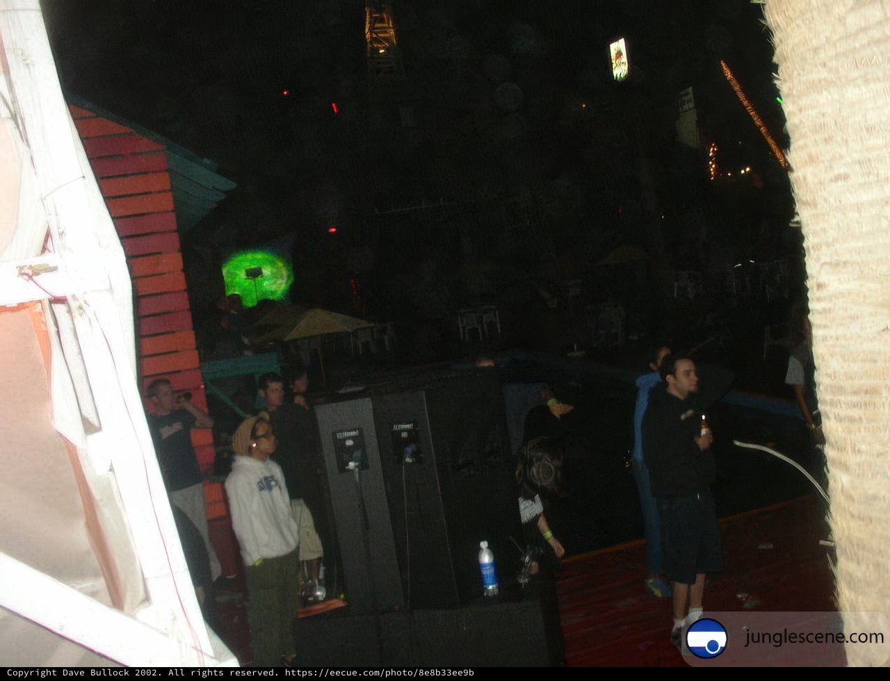 Night Club Crowd by the Pool in Ensenada