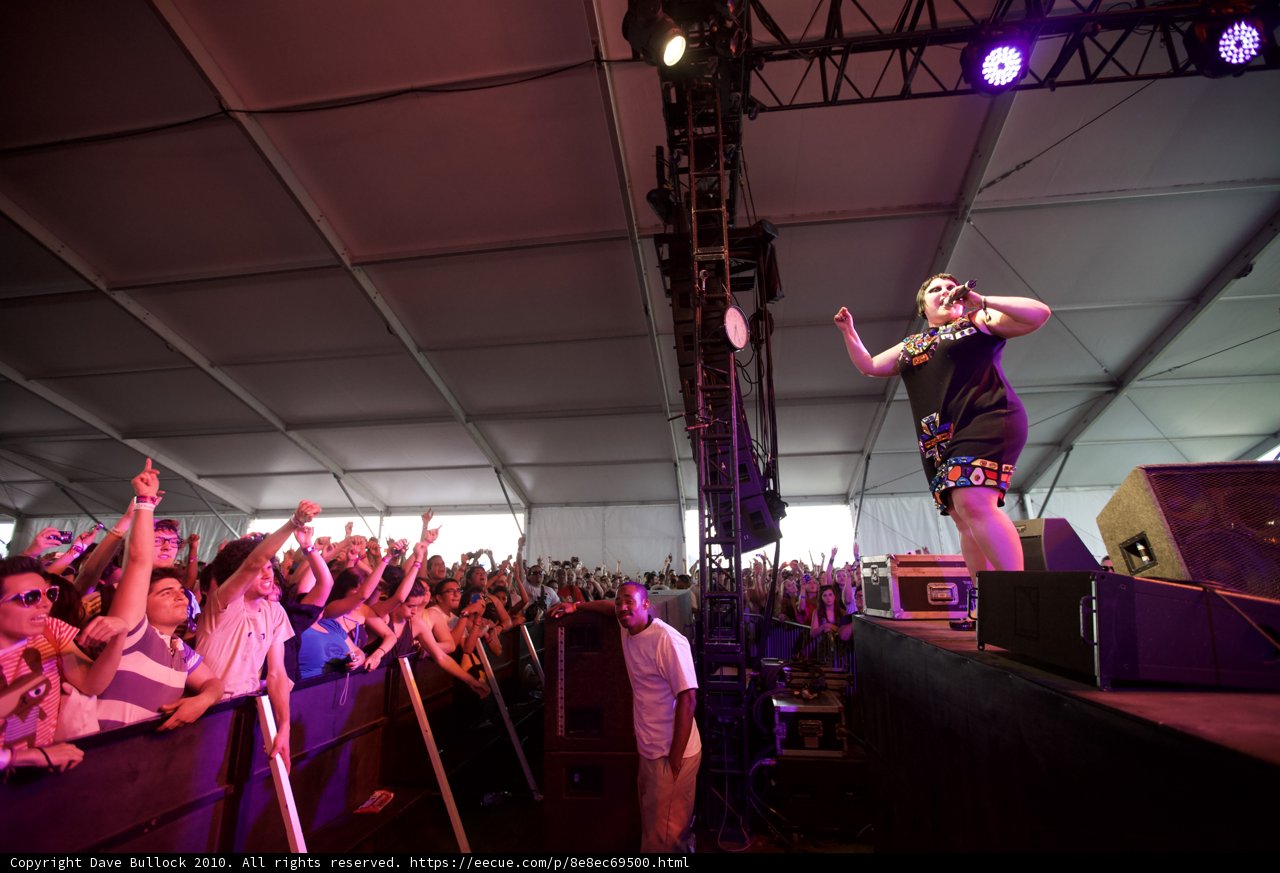 Beth Ditto rocking Coachella stage
