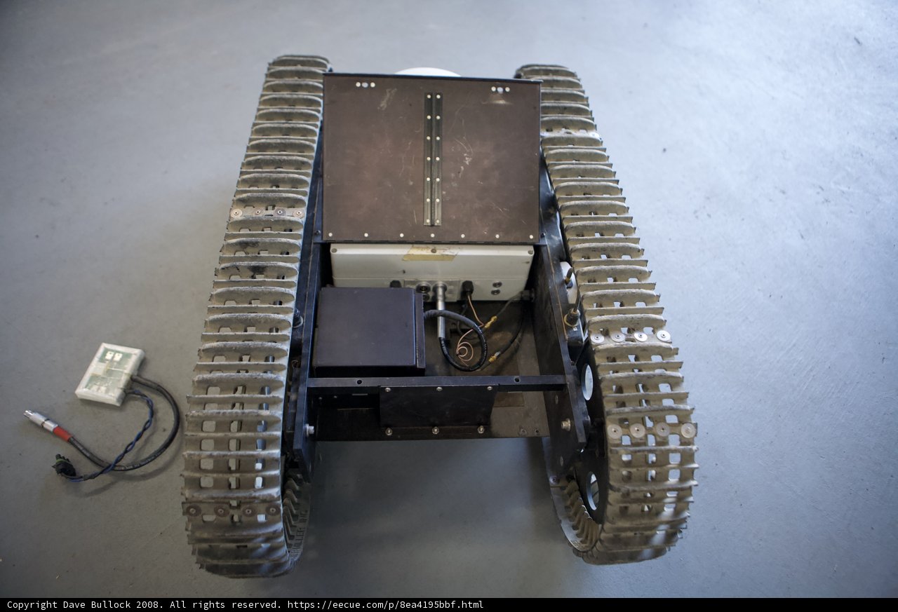 Military Robot with Remote Control and Weaponized Features