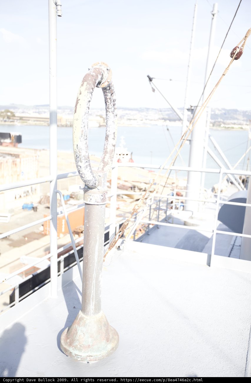 Rusty Handrail on a Ship